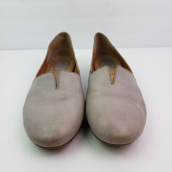 Born Sebra Womens Size 11 Gray Leather Slip On Casual Comfort Loafer Shoes - Picture 5 of 14